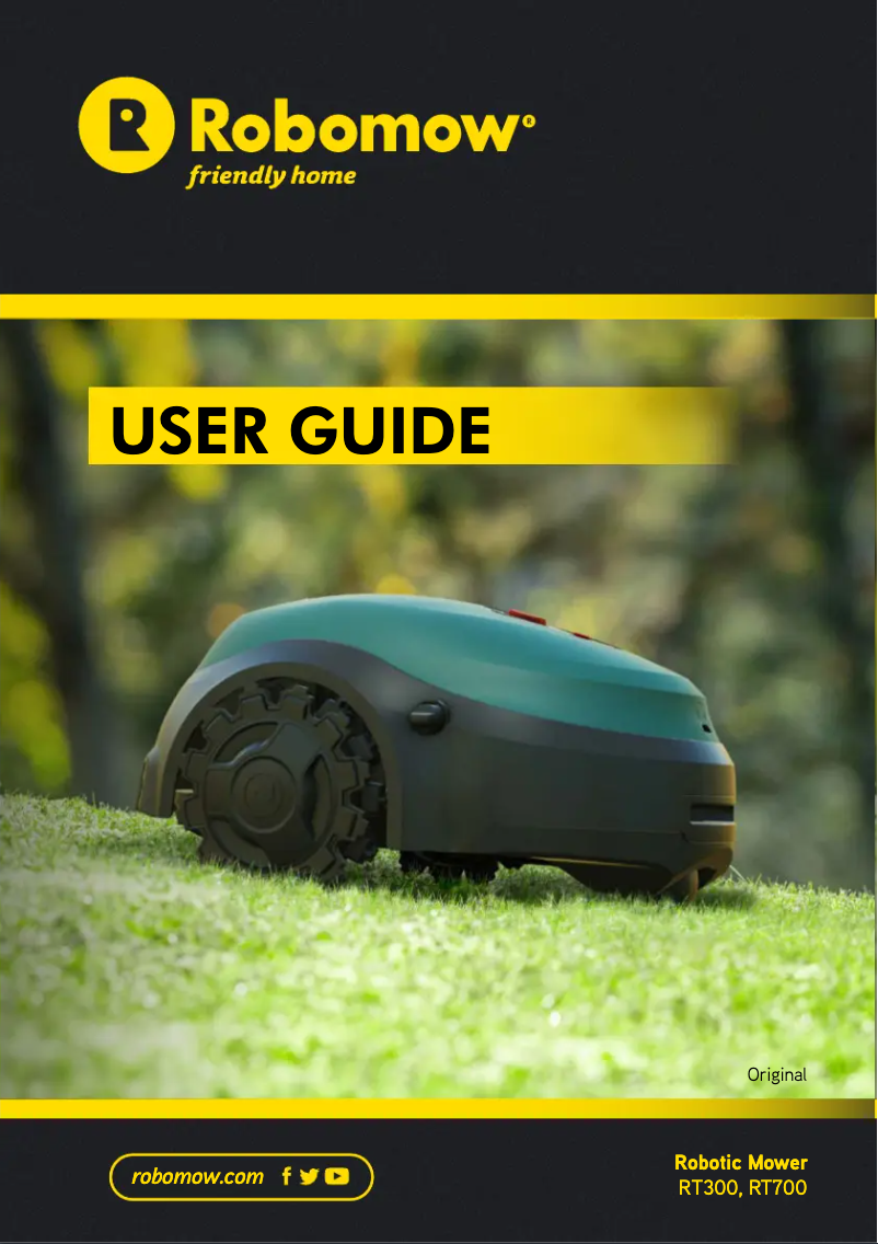 Page 1 de la notice Mode d'emploi Robomow RT700