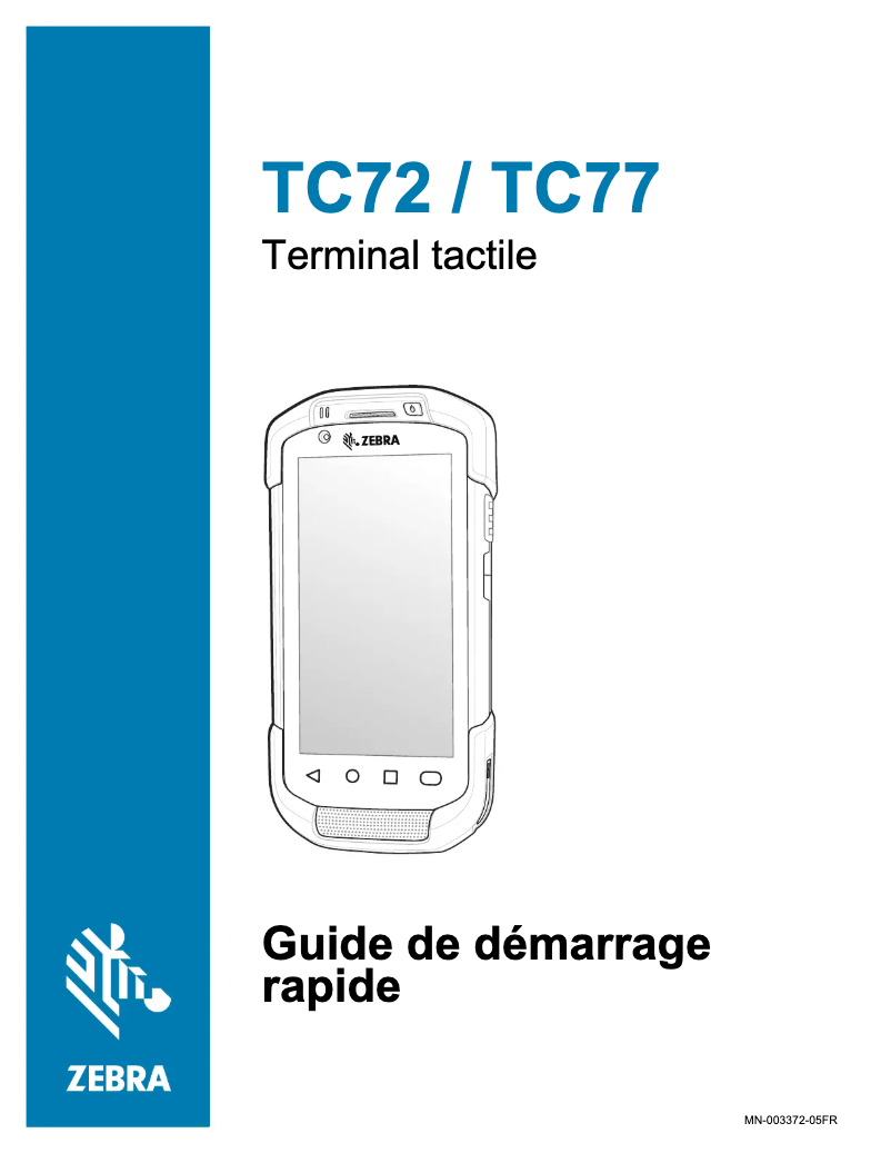 Image de la première page du manuel de l'appareil TC72