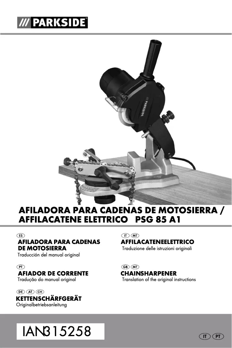 Page 1 de la notice Manuel utilisateur Parkside PSG 85 A1