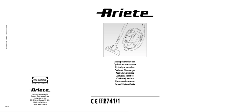 Page 1 de la notice Manuel utilisateur Ariete XForce 2741