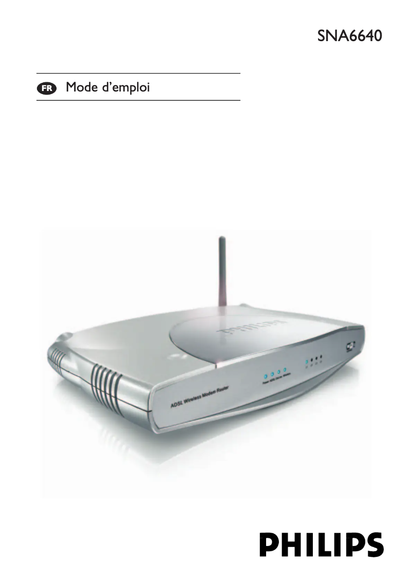 Image de la première page du manuel de l'appareil SNA6640