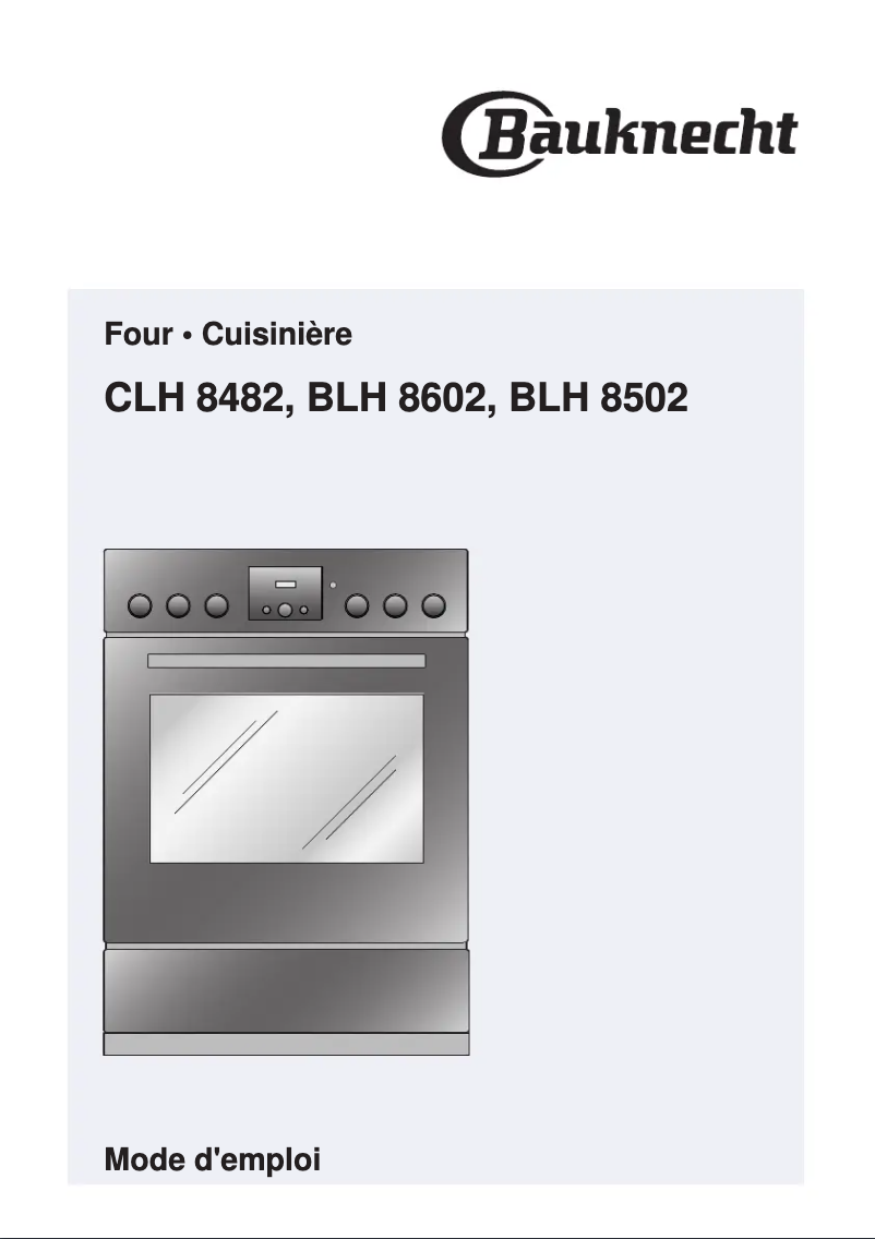 Image de la première page du manuel de l'appareil CLH 8482