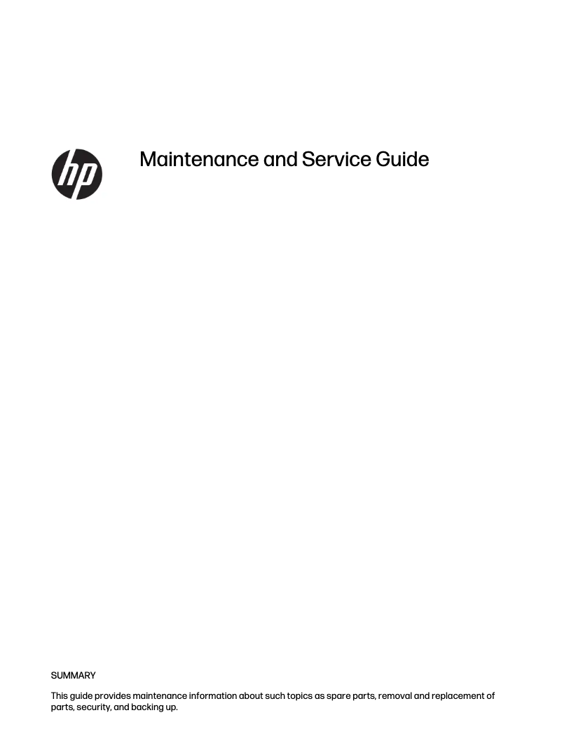 Page 1 of the manual User Manual HP ProBook 455 G10
