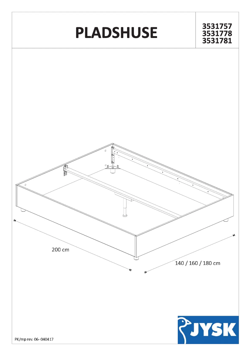 Image de la première page du manuel de l'appareil Pladshuse (160x200)