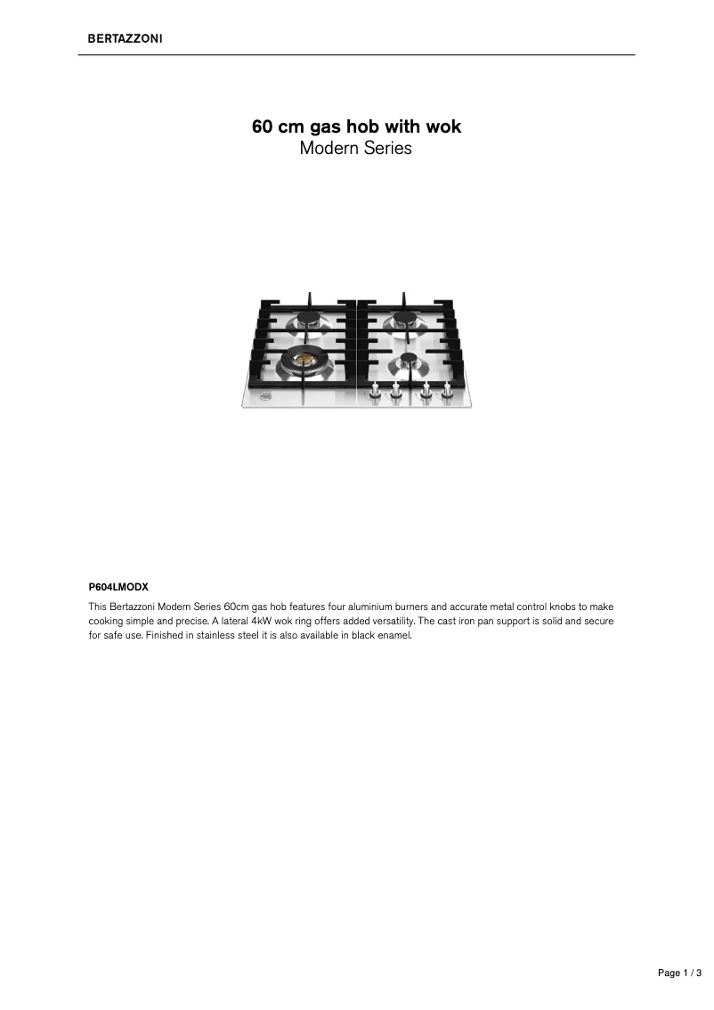 Image de la première page du manuel de l'appareil P604LMODX