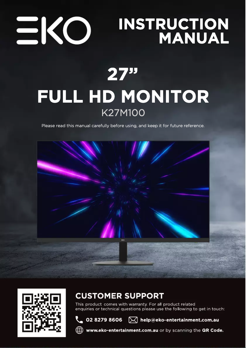 Image de la première page du manuel de l'appareil K27M100