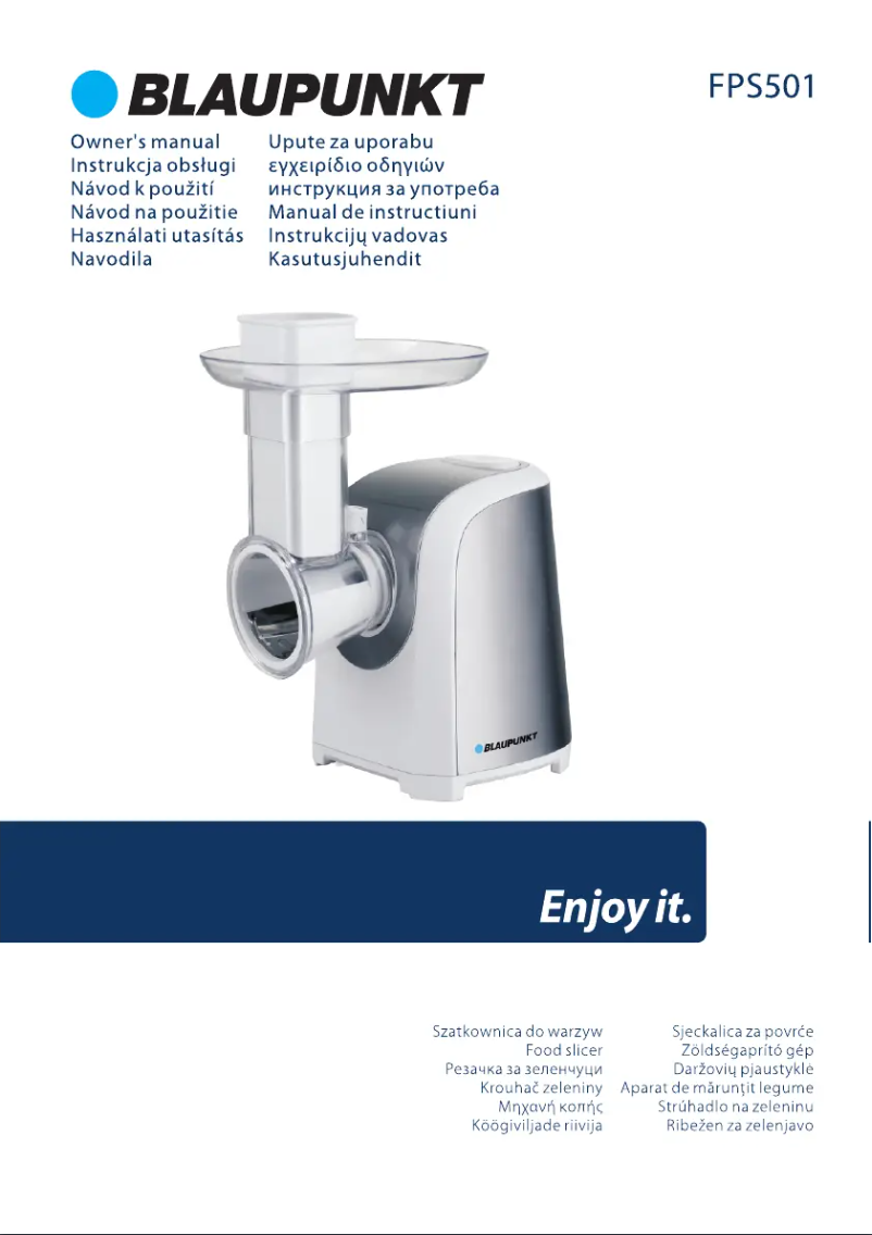 Page n°1 - Manuel utilisateur Blaupunkt FPS501