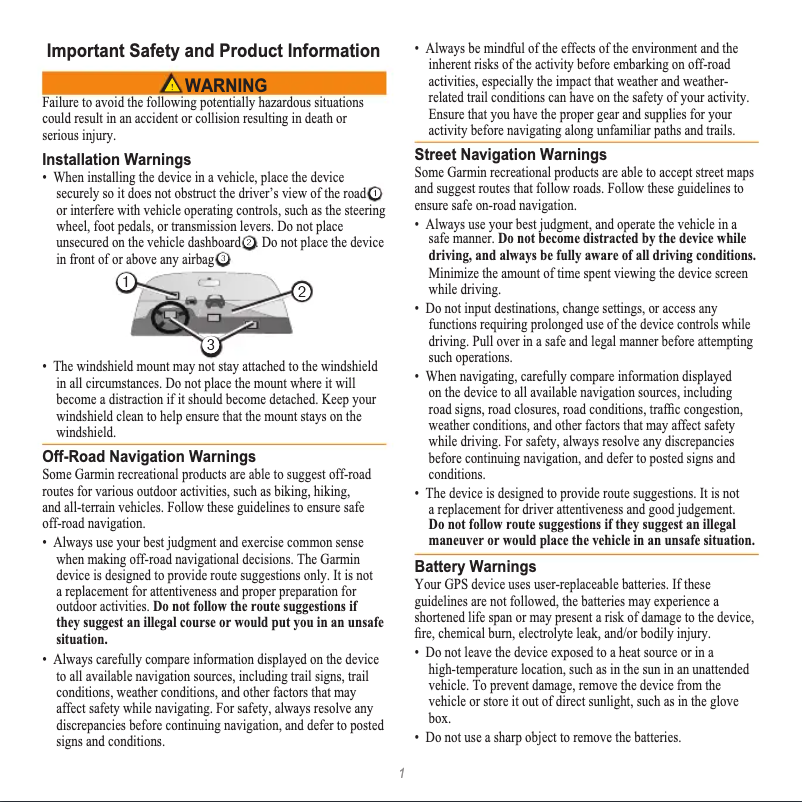 Image de la première page du manuel de l'appareil Rino 650N