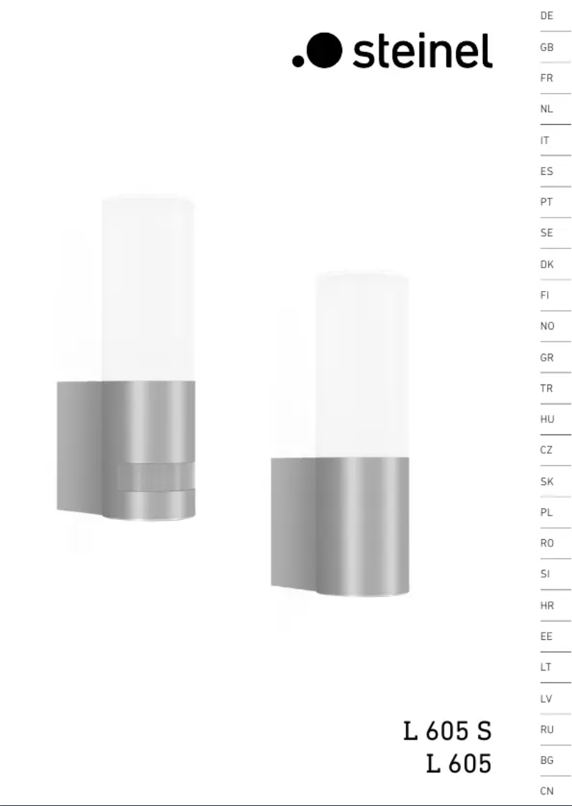 Page n°1 - Manuel utilisateur Steinel L 605 S