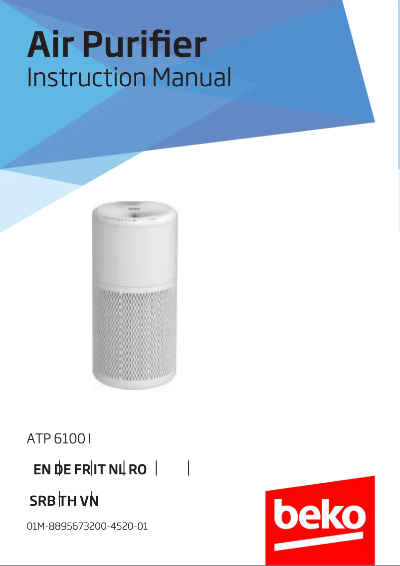 Image de la première page du manuel de l'appareil ATP6100I