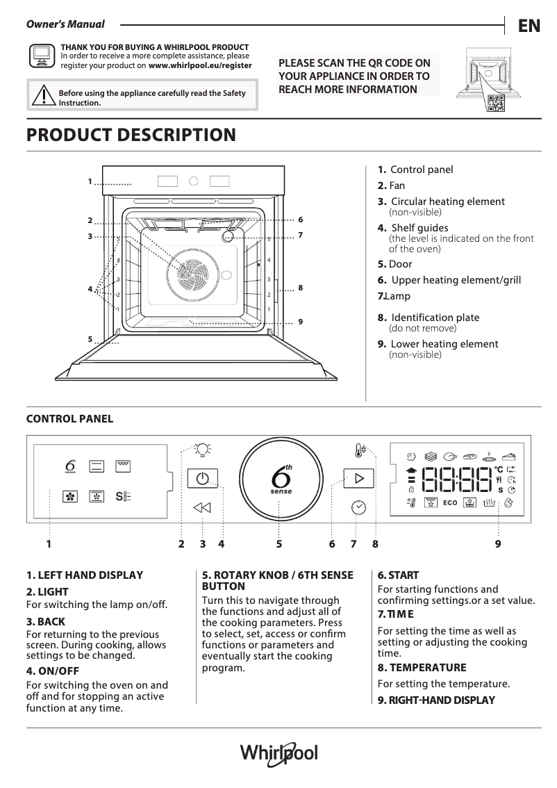 Imagen de la primera página del manual del dispositivo WOI4S8CM1SWA
