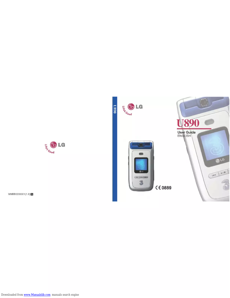 Page 1 de la notice Manuel utilisateur LG U890