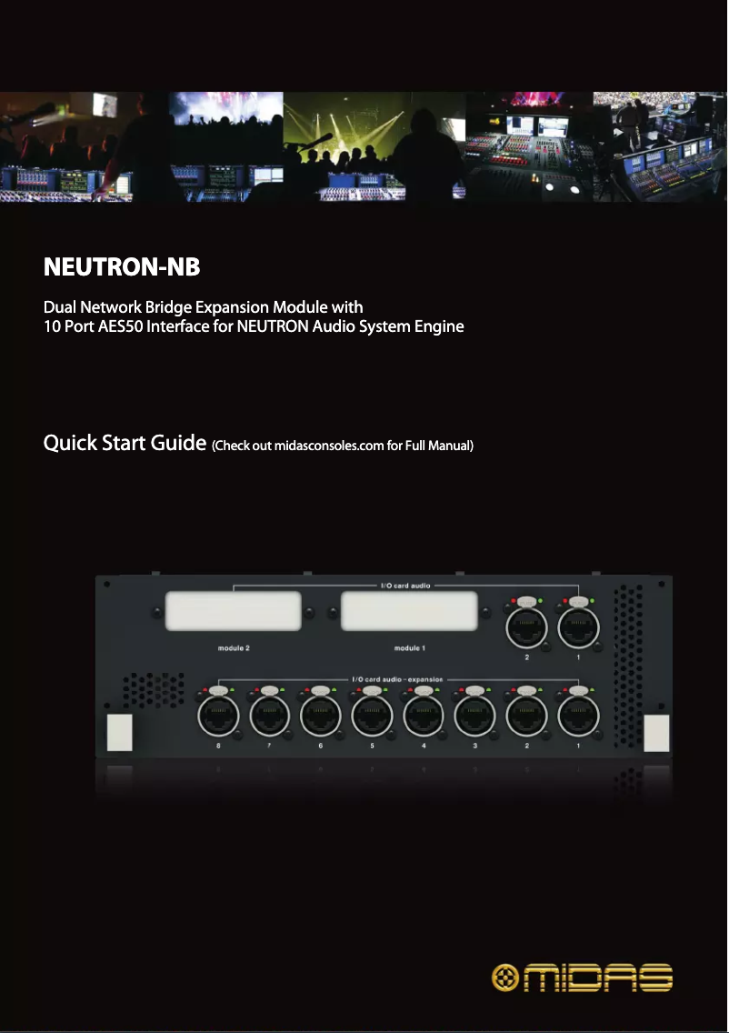 Page n°1 - Guide de démarrage rapide Midas NEUTRON-NB
