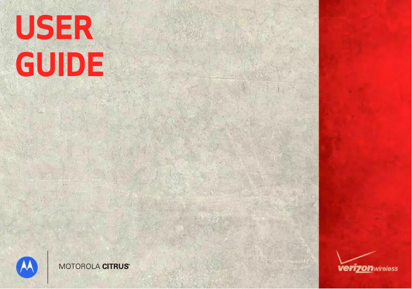 Page 1 de la notice Manuel utilisateur Motorola Citrus