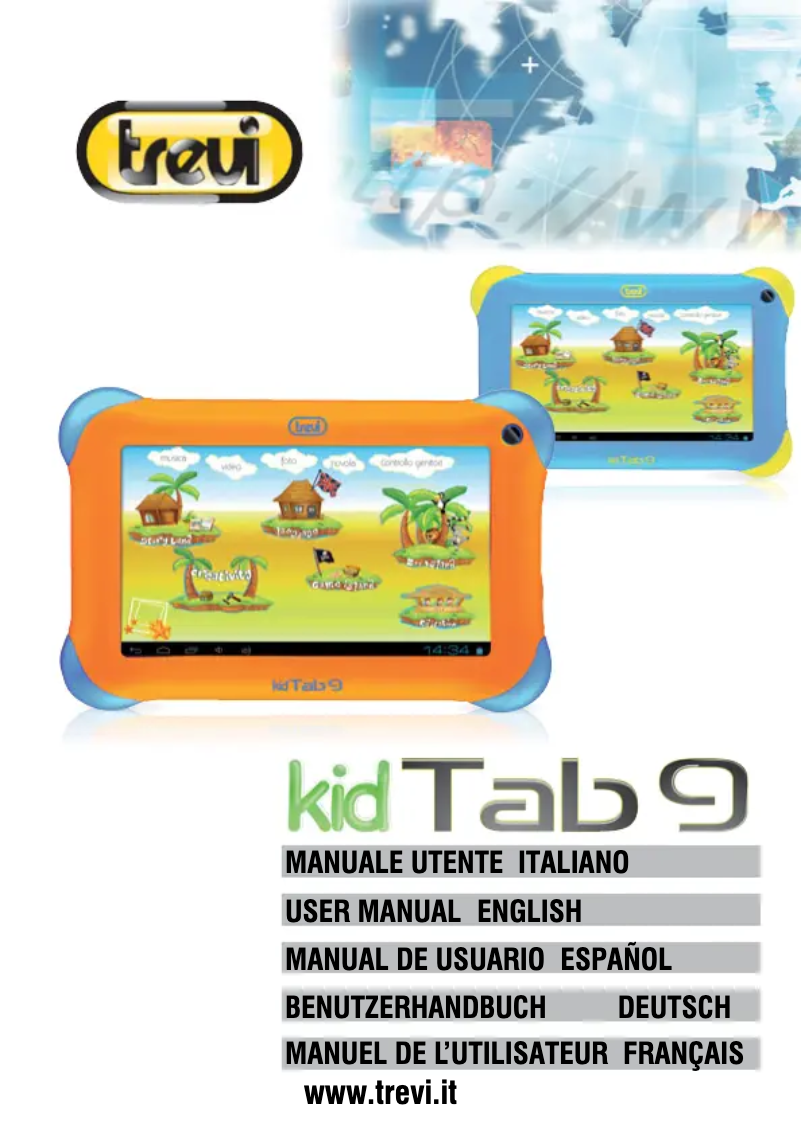 Image de la première page du manuel de l'appareil Kid Tab 9