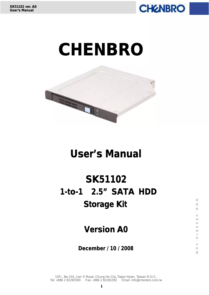 Image de la première page du manuel de l'appareil SK51102T2