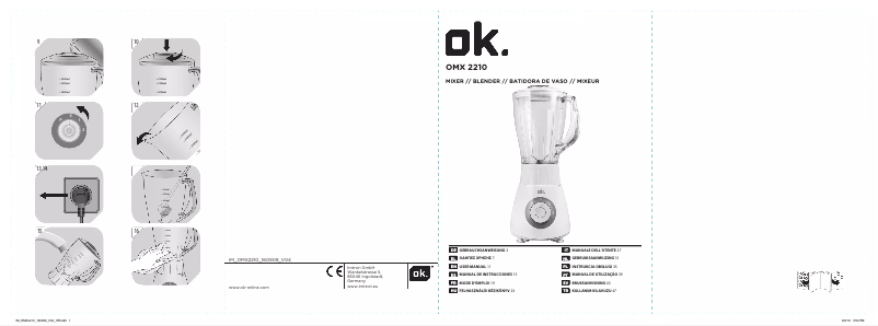 Image de la première page du manuel de l'appareil OMX 2210