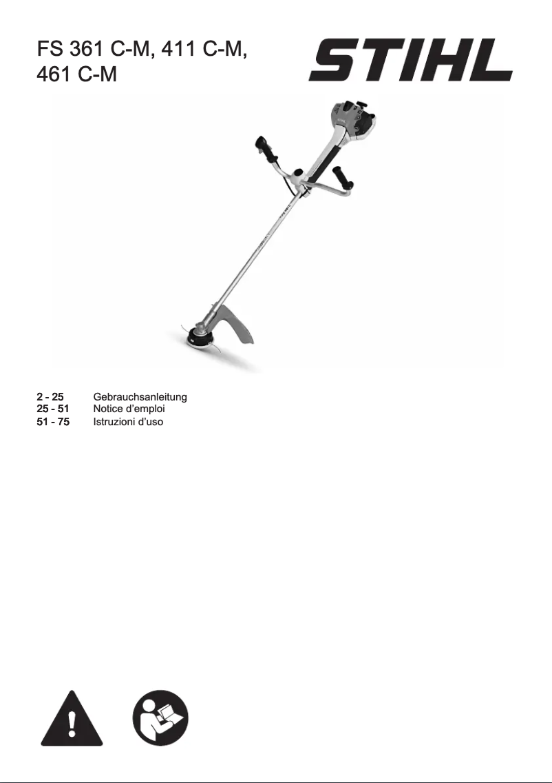Image de la première page du manuel de l'appareil FS 461 C-M