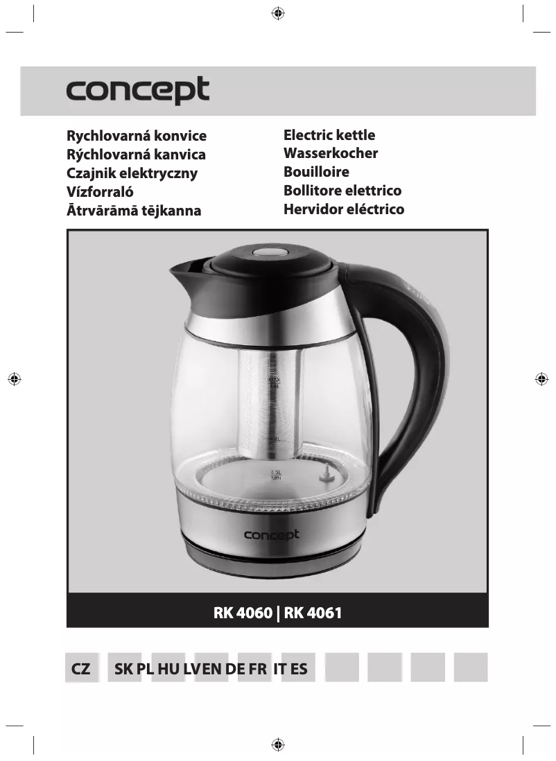Page 1 de la notice Manuel utilisateur Concept RK 4061