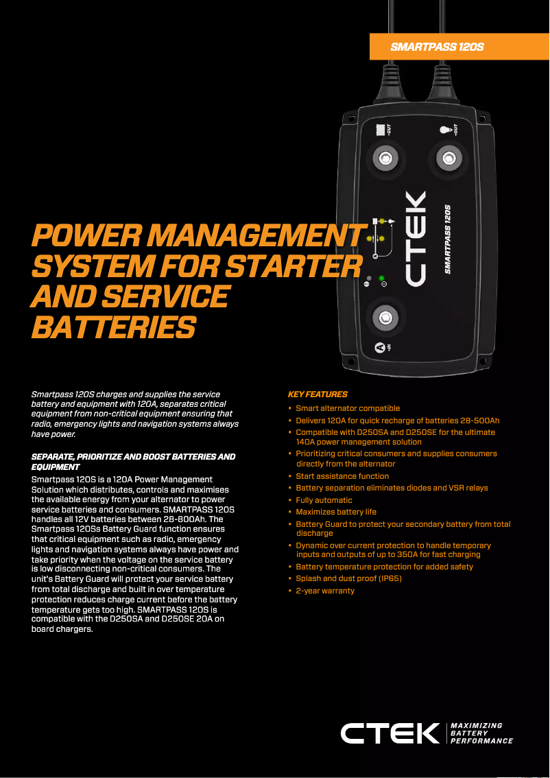 Image de la première page du manuel de l'appareil Smartpass 120S