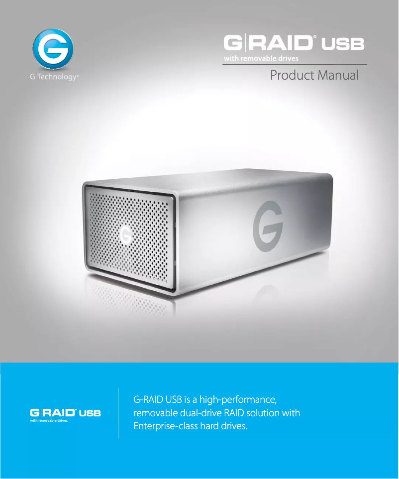 Image de la première page du manuel de l'appareil G-Raid w/Thunderbolt