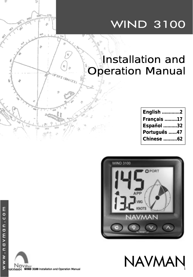 Página 1 del manual Manual de usuario Navman Wind 3100