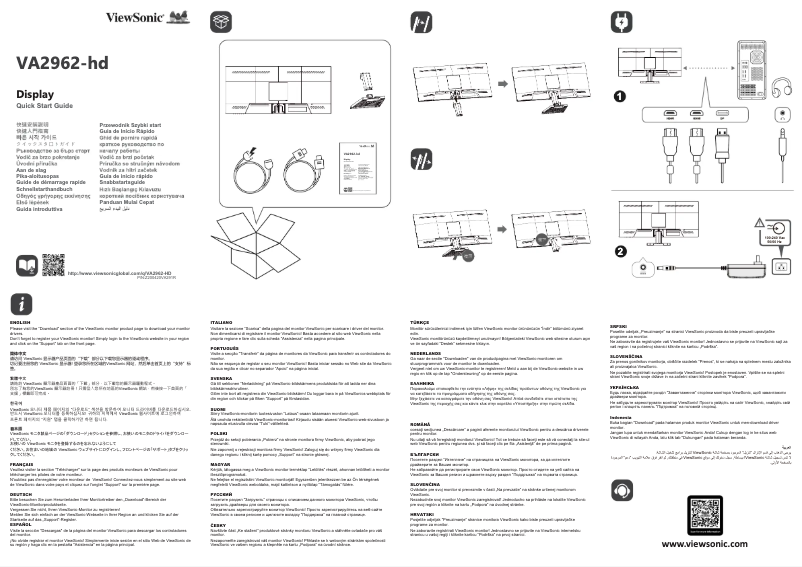 Imagen de la primera página del manual del dispositivo VA2962-HD