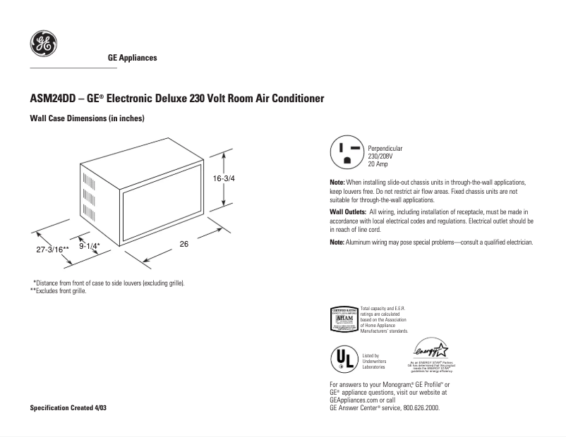 Image de la première page du manuel de l'appareil ASM24DD