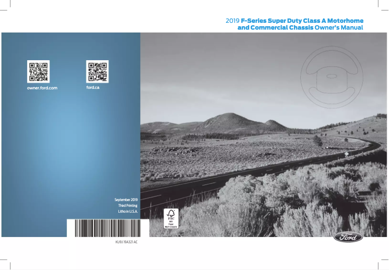 Page n°1 - Manuel utilisateur Ford F-59 Commercial Stripped Chassis (2019)