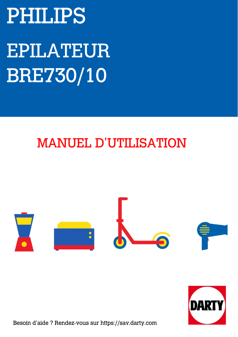 Page 1 de la notice Manuel utilisateur Philips Series 8000 Wet & Dry BRE730