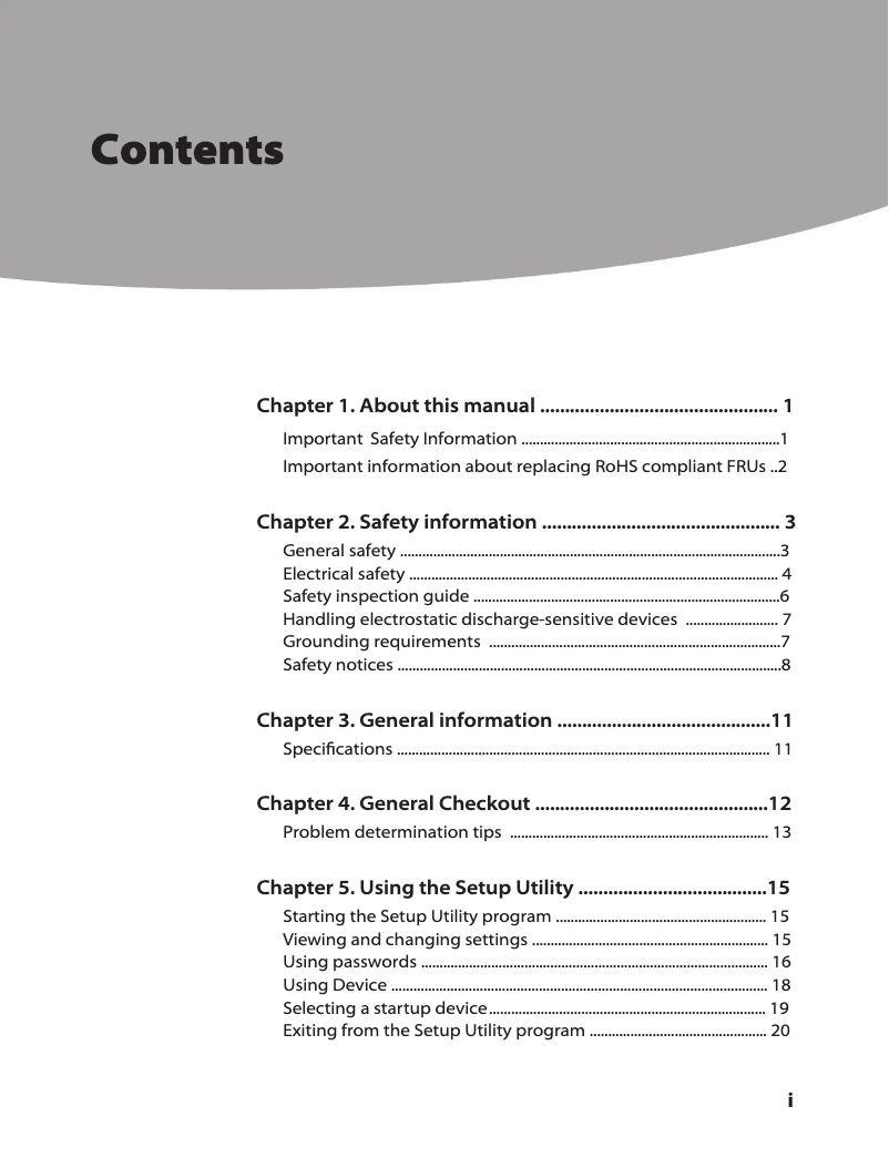 Page n°1 - Manuel utilisateur Lenovo H320