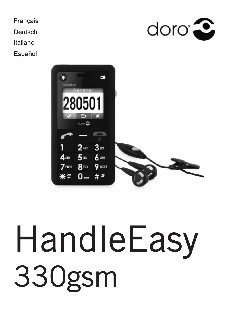 Image de la première page du manuel de l'appareil HandleEasy 326gsm