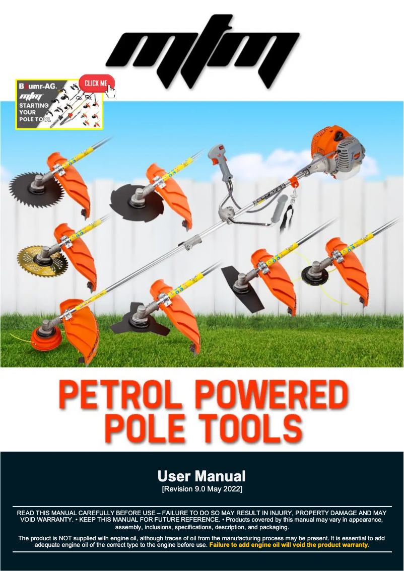 Page n°1 - Manuel utilisateur MTM MTX700