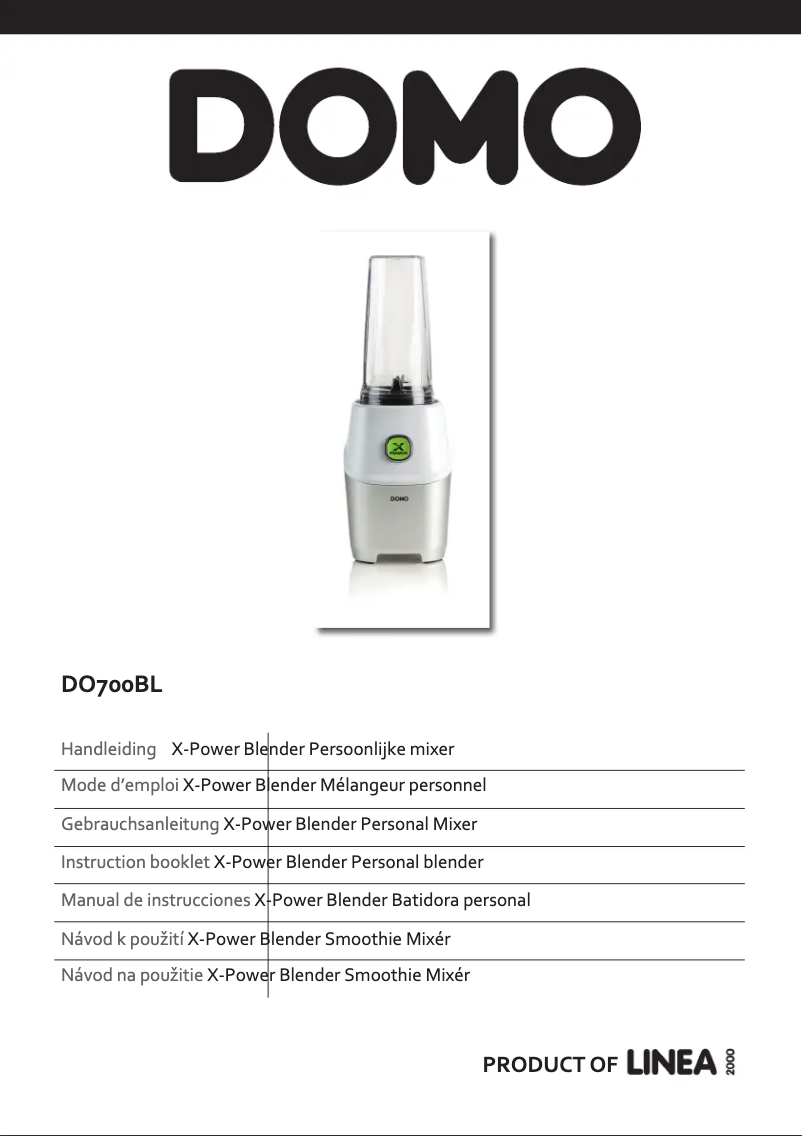 Page 1 de la notice Manuel utilisateur Domo X-power DO700BL