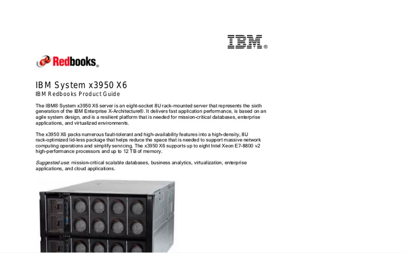 Page 1 de la notice Manuel utilisateur IBM System x 3950 X6