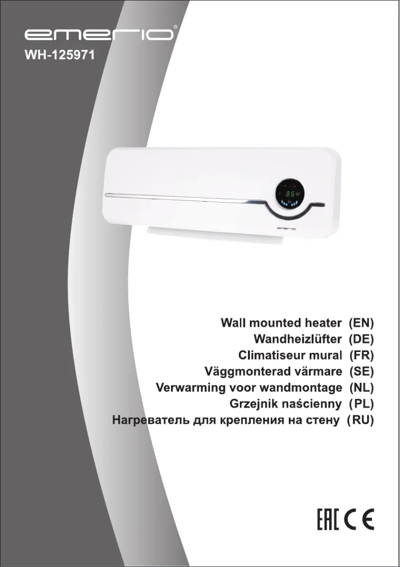 Page 1 de la notice Manuel utilisateur Emerio WH-125971