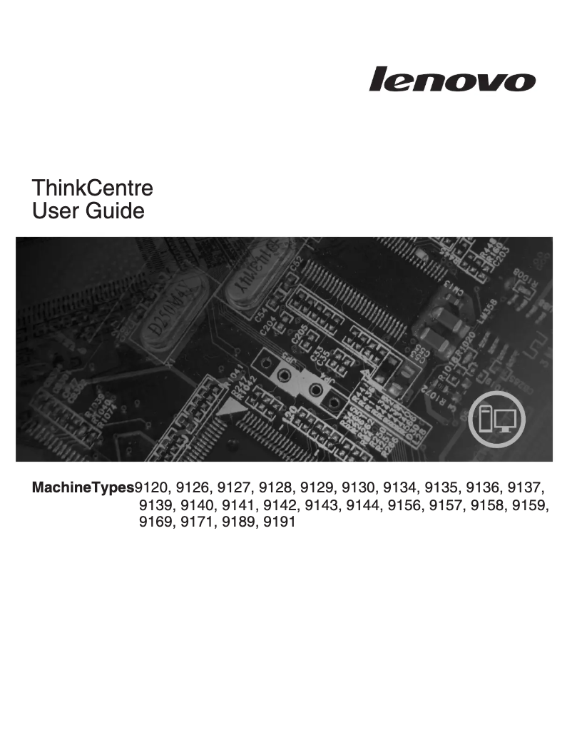 Page n°1 - Manuel utilisateur Lenovo ThinkCentre A61 9120