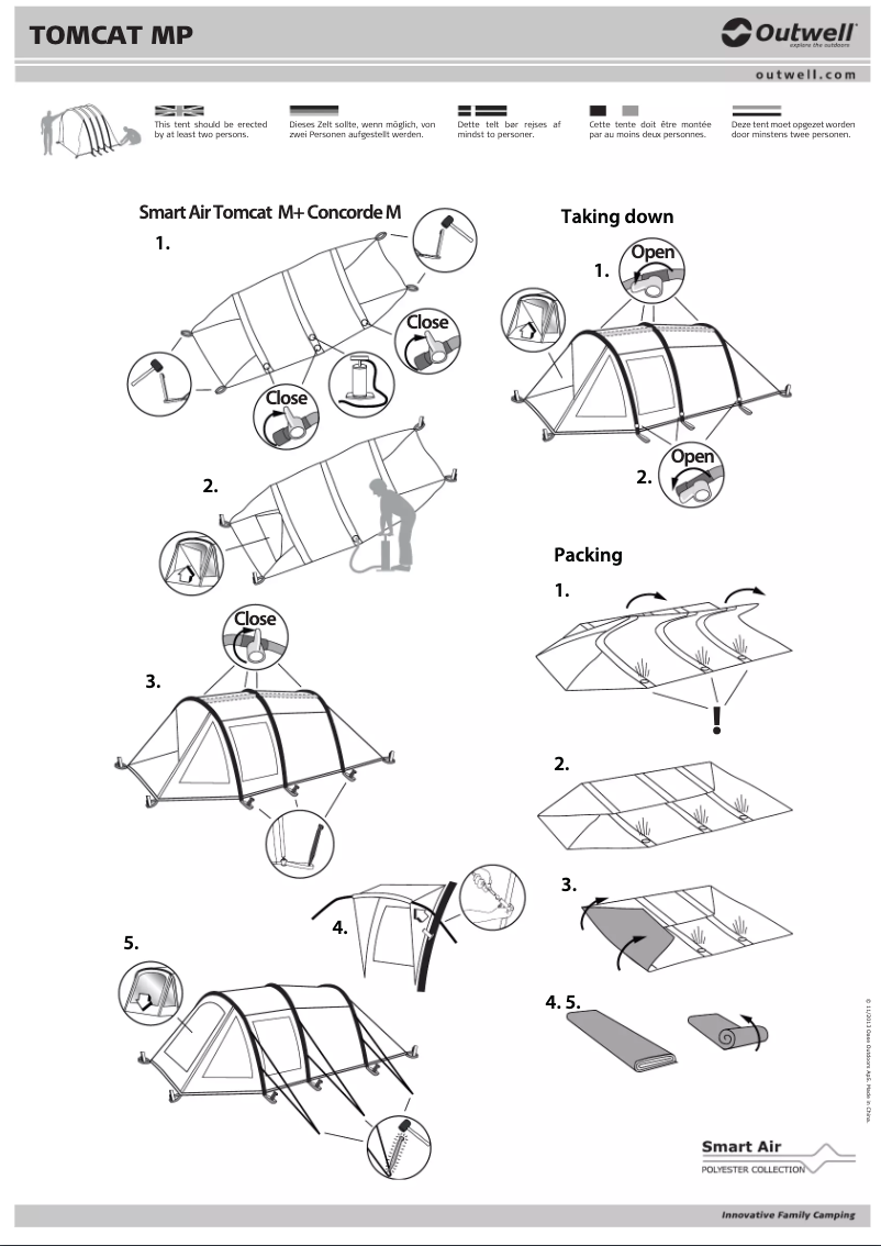 Image de la première page du manuel de l'appareil Smart Air Tomcat MP