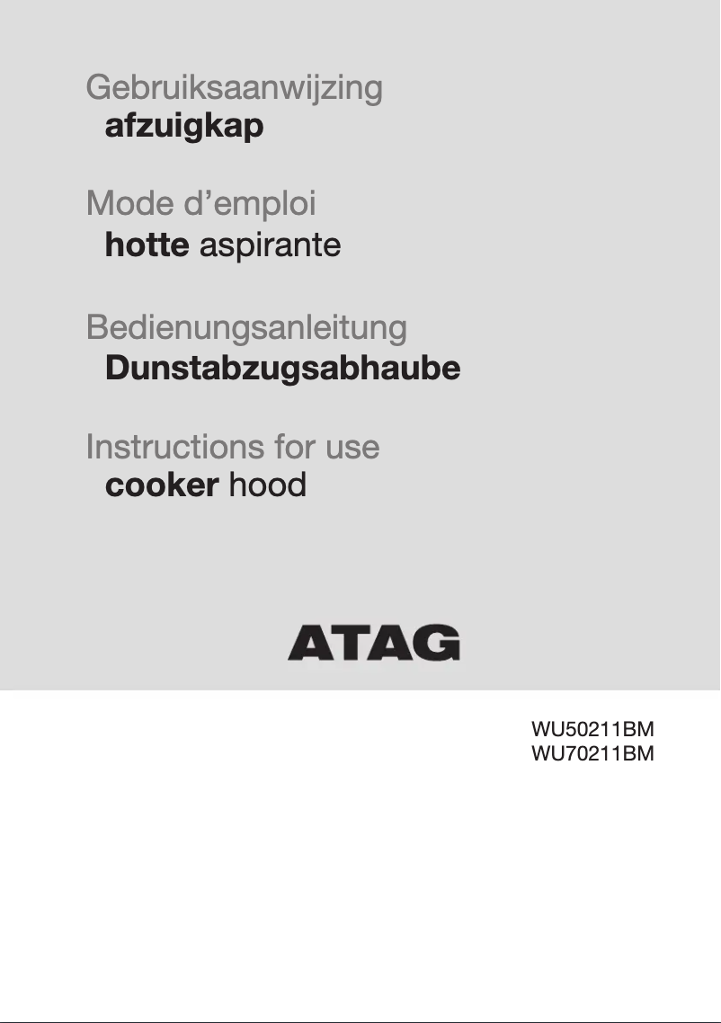 Page n°1 - Mode d'emploi Atag WU50211BM
