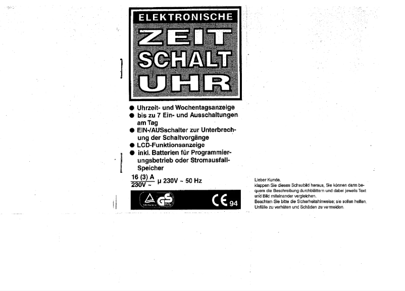 Page n°1 - Manuel utilisateur Quigg WK61