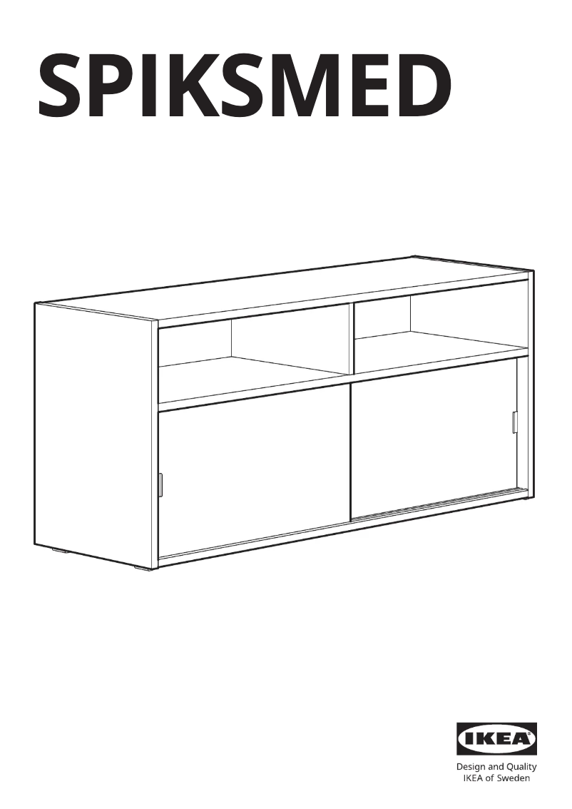 Page 1 de la notice Manuel utilisateur Ikea SPIKSMED 905.208.69