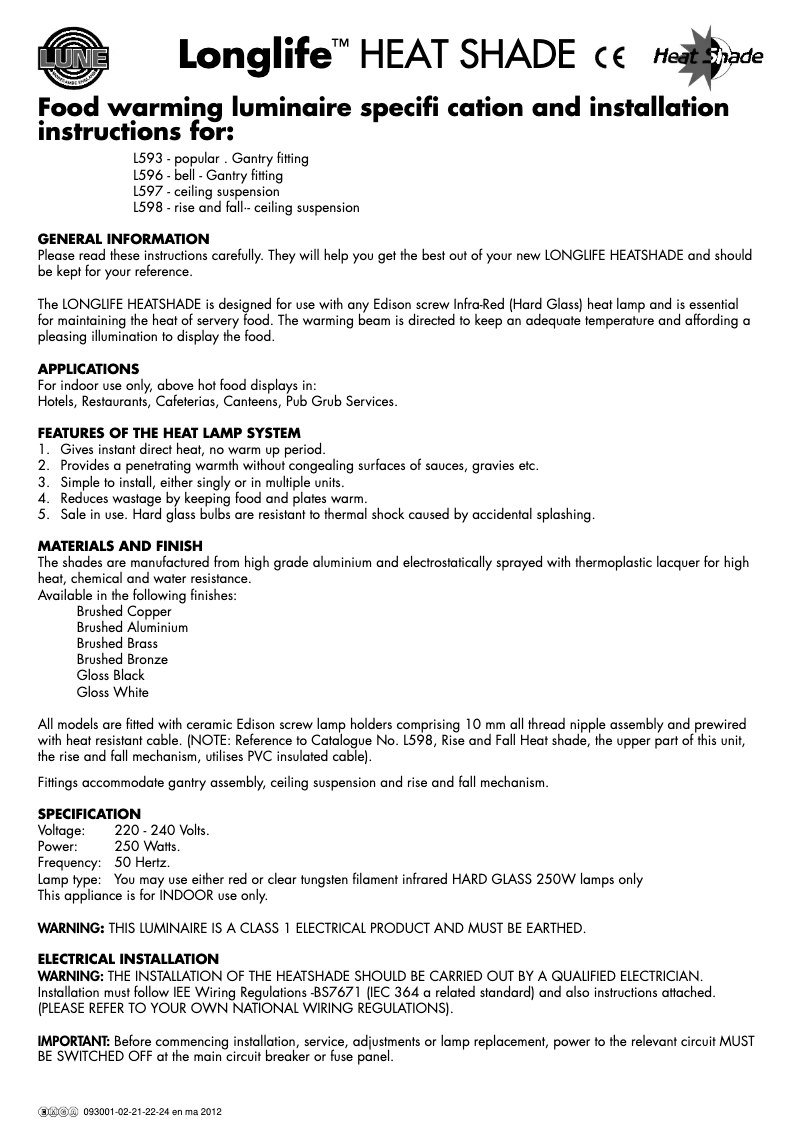 Page 1 de la notice Manuel utilisateur Emga 093001