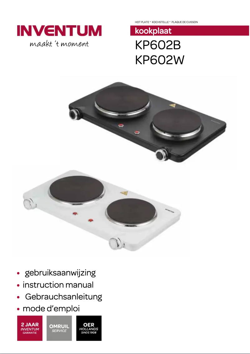 Image de la première page du manuel de l'appareil KP602W