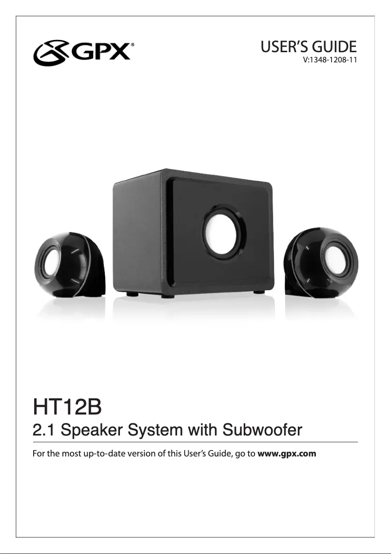 Image de la première page du manuel de l'appareil HT12B