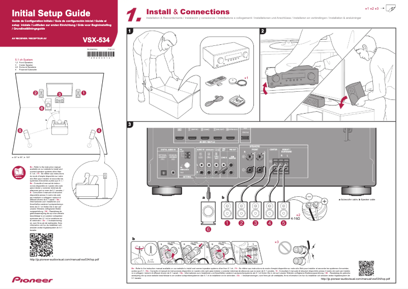 Page n°1 - Manuel utilisateur Pioneer VSX-534