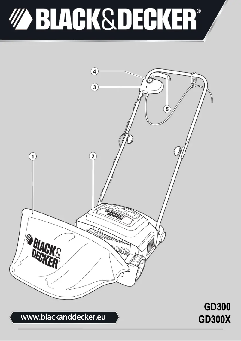 Page 1 de la notice Manuel utilisateur Black & Decker GD300