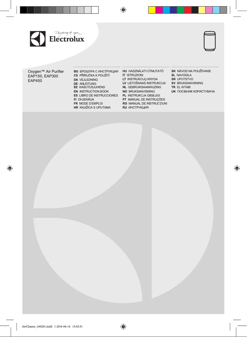 Page n°1 - Manuel utilisateur Electrolux EAP450
