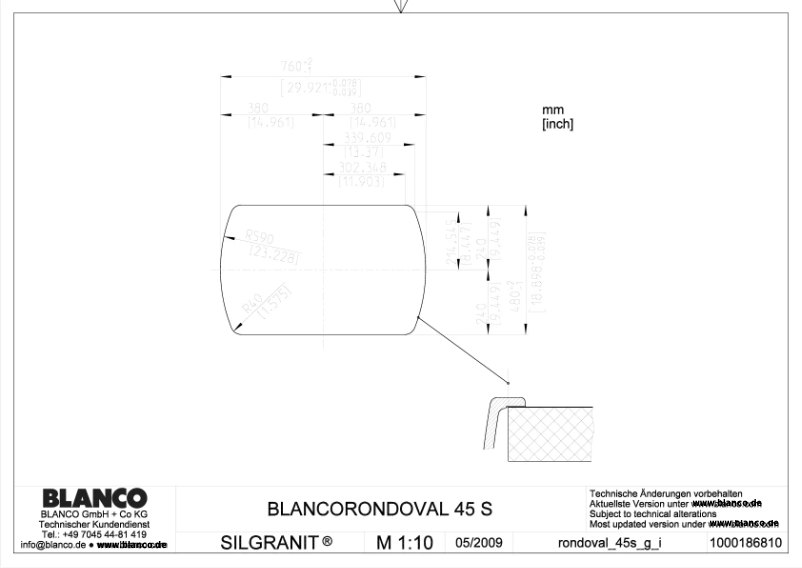 Page n°1 - Manuel utilisateur BLANCO RONDOVAL 45 S