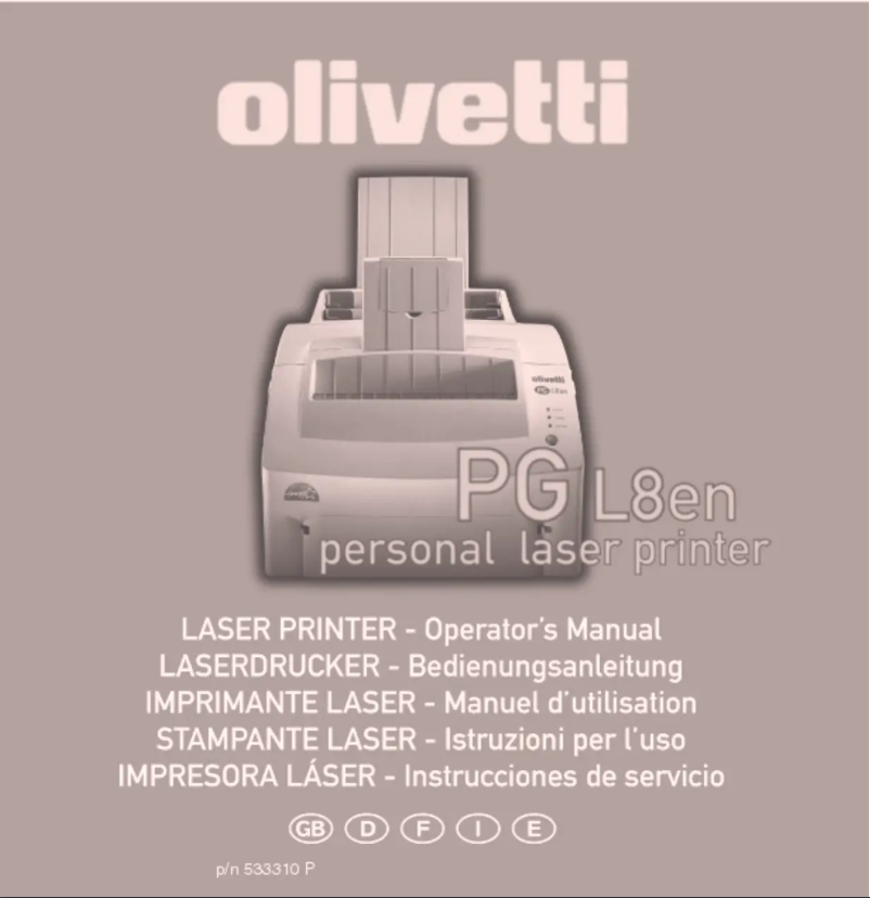 Page n°1 - Manuel utilisateur Olivetti PG L8L