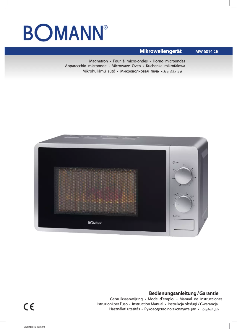 Página 1 del manual Manual de instrucciones Bomann MW 6014 CB